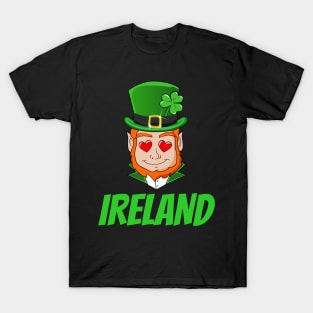 Funny Saint Patricks Day love Ireland Leprechaun T-Shirt